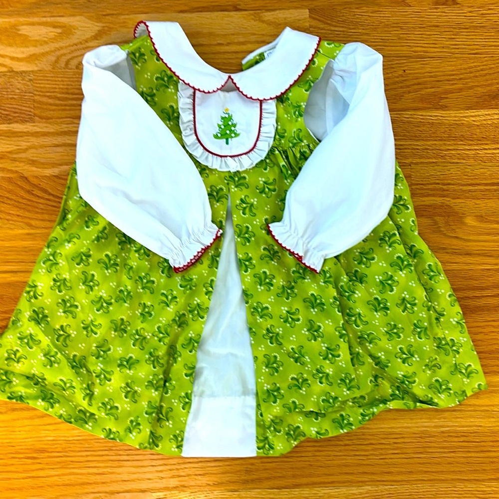 Christmas Dress for baby / toddler! Petit Ami 12 months